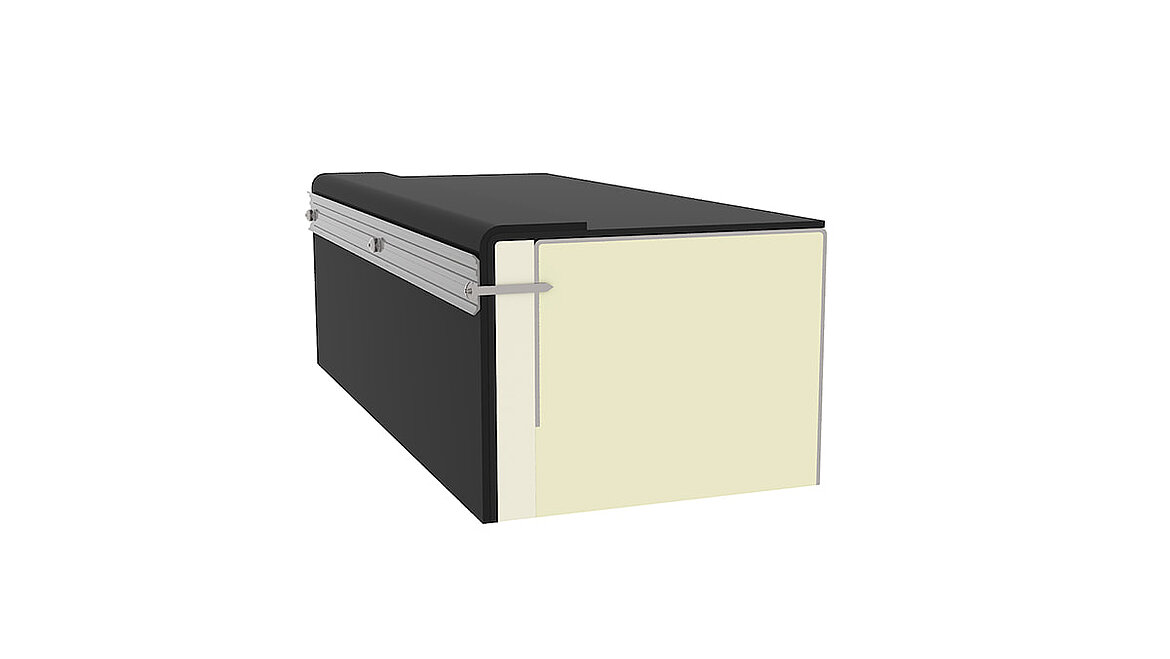 Instalace na rám z ocelového plechu Instalace modulárního střešního světlíku Modular Glass Skylight na rám z ocelového plechu