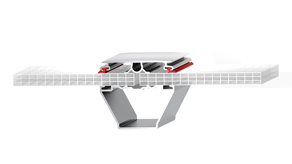 LAMILUX pásový světlík B – konstrukční detaily ADA