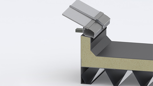 Montáž na rám z ocelového plechu