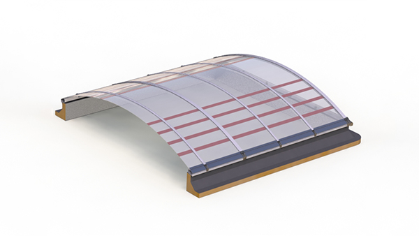 Bezpečnostní páska LAMILUX pro pásový světlík